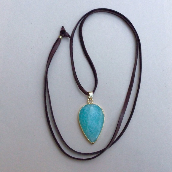 New Sundance Charm Amazonite Necklace - Picture 2 of 6
